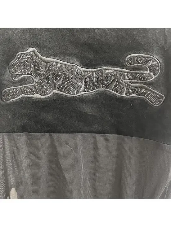 Le Tigre black mesh long sleeve bodysuit - Picture 2 of 3